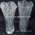 Fashionable crystal flower vase engraved
